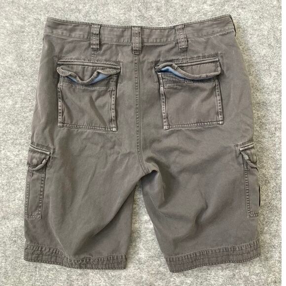 Carbon 2 Cobalt Cargo Shorts Mens 34W Gray Outdoors Hiking Utility - Picture 7 of 7